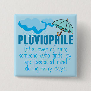 Badge Carré 5 Cm Pluviophile