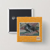 Badge Carré 5 Cm Poids de propre gentillesse (Devant & derrière)