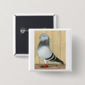 Badge Carré 5 Cm Poignée bleue Tippler du Canada (Devant & derrière)