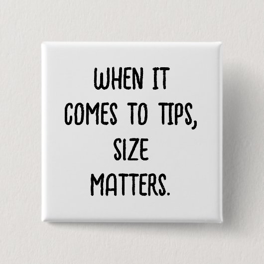 Badge Carré 5 Cm Poignée de pourboire (Devant)