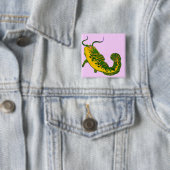 Badge Carré 5 Cm Poisson 02a (En situation)