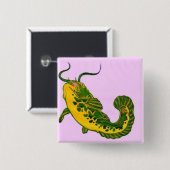 Badge Carré 5 Cm Poisson 02a (Devant & derrière)