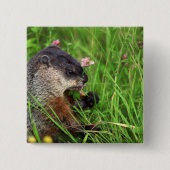 Badge Carré 5 Cm Poisson de trèfle (Devant)