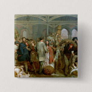 Badge Carré 5 Cm Poissonnerie de Billingsgate