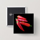 Badge Carré 5 Cm Poivrons de piment fort (Devant & derrière)
