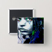 Badge Carré 5 Cm polarité : kerica (Devant & derrière)