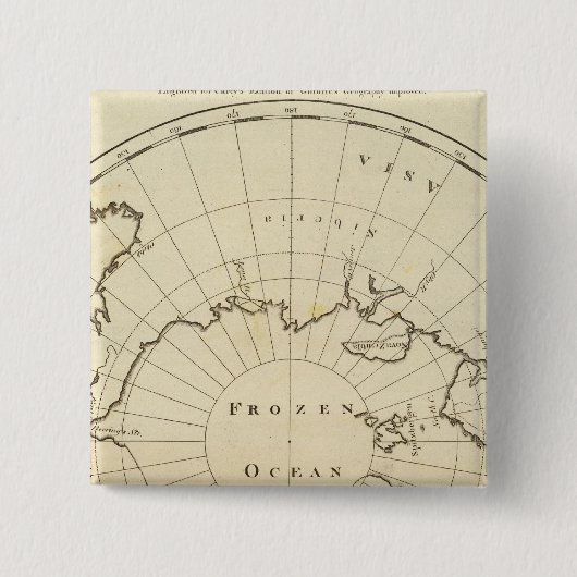 Badge Carré 5 Cm Pôle Nord (Devant)