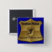 Badge Carré 5 Cm Police de mode : Unité spéciale de victimes (Devant & derrière)
