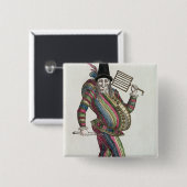 Badge Carré 5 Cm Polichinelle (Devant & derrière)