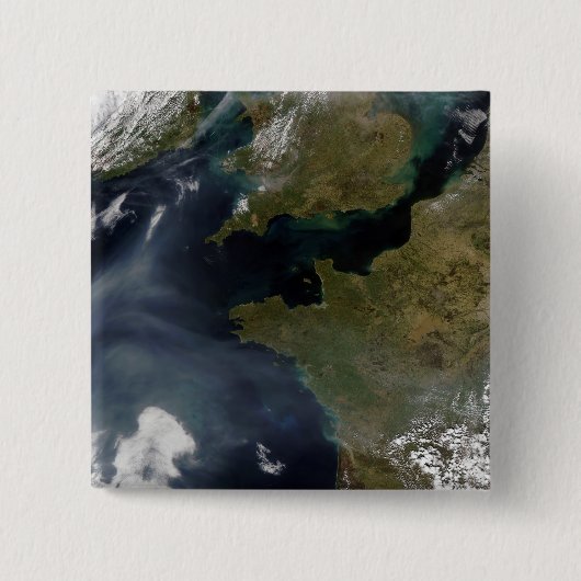 Badge Carré 5 Cm Pollution en France (Devant)