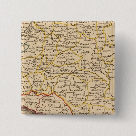 Badge Carré 5 Cm Pologne, 1772 (Devant)
