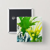 Badge Carré 5 Cm Polychromoptique #2B par Michael Moffa (Devant & derrière)