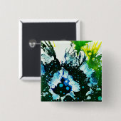 Badge Carré 5 Cm Polychromoptique #2C par Michael Moffa (Devant & derrière)