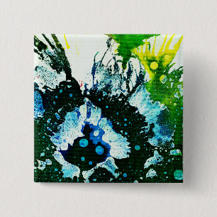 Badge Carré 5 Cm Polychromoptique #2C par Michael Moffa