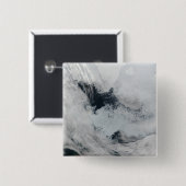 Badge Carré 5 Cm Polynya (eau libre) dans la mer de Beaufort (Devant & derrière)