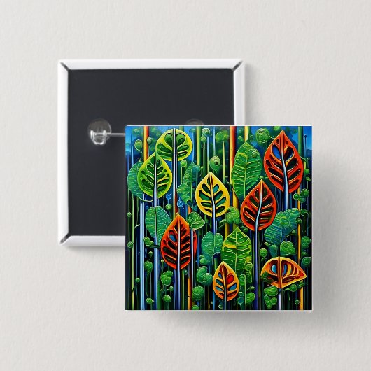 Badge Carré 5 Cm Polyphilos 21 (Devant & derrière)