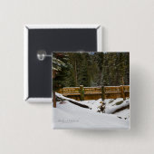 Badge Carré 5 Cm Pont à Wuksachi (Devant & derrière)