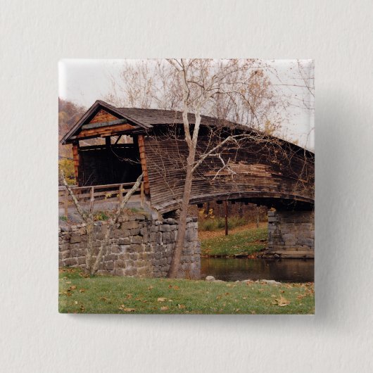 Badge Carré 5 Cm Pont couvert (Devant)