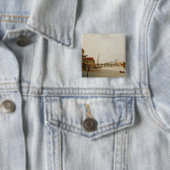 Badge Carré 5 Cm Pont de Westminster (En situation)