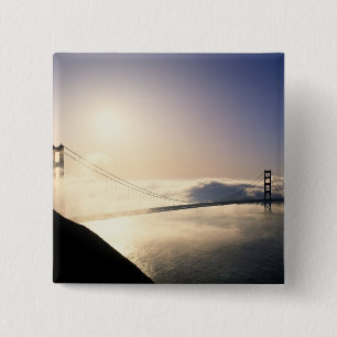 Badge Carré 5 Cm Pont du Golden Gate, San Francisco, Californie, 4