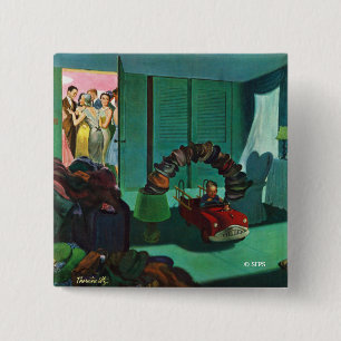 Badge Carré 5 Cm Pont en casquette