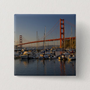 Badge Carré 5 Cm Pont Golden Gate et San Francisco 4