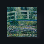 Badge Carré 5 Cm Pont japonais et nappes d'eau Claude Monet<br><div class="desc">1899. Claude Monet (14 novembre 1840 - 5 décembre 1926) fut un fondateur de la peinture impressionniste française,  et le praticien le plus cohérent et le plus prolifique de la philosophie du mouvement d'exprimer ses perceptions avant la nature,  surtout s'appliquant à la peinture extérieure.</div>