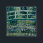 Badge Carré 5 Cm Pont japonais et nappes d'eau Claude Monet<br><div class="desc">1899. Claude Monet (14 novembre 1840 - 5 décembre 1926) fut un fondateur de la peinture impressionniste française,  et le praticien le plus cohérent et le plus prolifique de la philosophie du mouvement d'exprimer ses perceptions avant la nature,  surtout s'appliquant à la peinture extérieure.</div>
