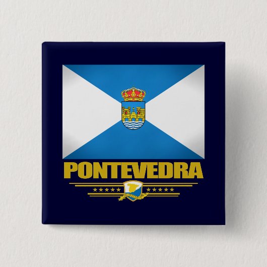 Badge Carré 5 Cm Pontevedra (Devant)