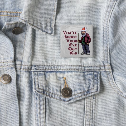 Badge Carré 5 Cm Pool Guru Tire L'Oeil (En situation)