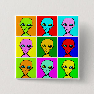 Badge Carré 5 Cm Pop multiversal