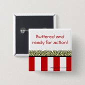 Badge Carré 5 Cm Popcorn (Devant & derrière)