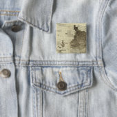 Badge Carré 5 Cm Population étrangère par comté (En situation)