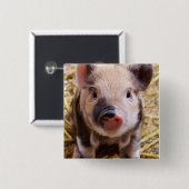 Badge Carré 5 Cm Porcelet (Devant & derrière)