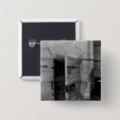 Badge Carré 5 Cm Porte à la prison de Newgate (Devant & derrière)