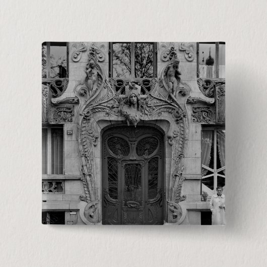 Badge Carré 5 Cm Porte d'entrée aux appartements 2 (Devant)