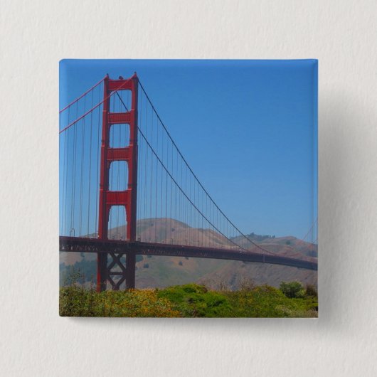 Badge Carré 5 Cm porte dorée (Devant)