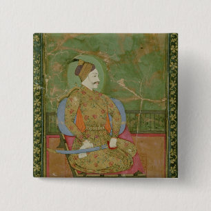 Badge Carré 5 Cm portrait 58.20/25A de Se d'Abdullah Qutb Shah de