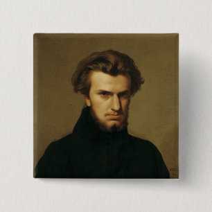 Badge Carré 5 Cm Portrait d'Ambroise Thomas 1834