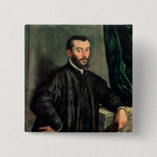 Badge Carré 5 Cm Portrait d'Andrea Vesalius (Devant)