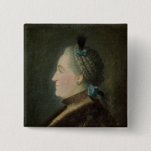 Badge Carré 5 Cm Portrait de Catherine II de la Russie