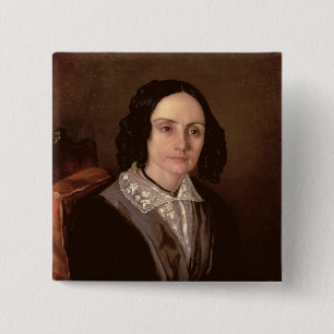 Badge Carré 5 Cm Portrait de comtesse Maria Volkonskaja 1848