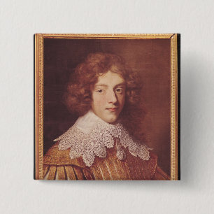 Badge Carré 5 Cm Portrait de d'Effiat de Henri Coeffier de Ruze