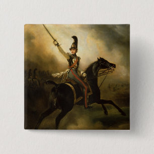 Badge Carré 5 Cm Portrait de Friedrich Heinrich 1830