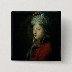 Badge Carré 5 Cm Portrait de Giuseppe Marchi 1753
