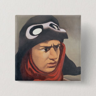 Badge Carré 5 Cm Portrait de Guynemer, 1921-23