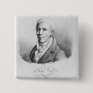Badge Carré 5 Cm Portrait de Jean-Baptiste de Monet