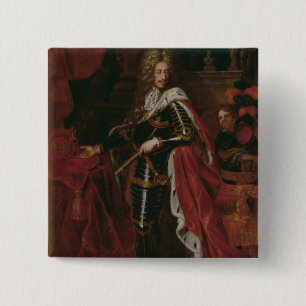 Badge Carré 5 Cm Portrait de Leopold I, empereur romain saint