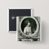 Badge Carré 5 Cm Portrait de Louis, d'Assas de chevalier (Devant & derrière)