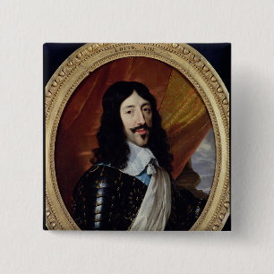 Badge Carré 5 Cm Portrait de Louis XIII après 1610
